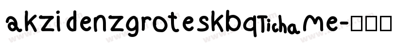 akzidenzgroteskbq me字体转换